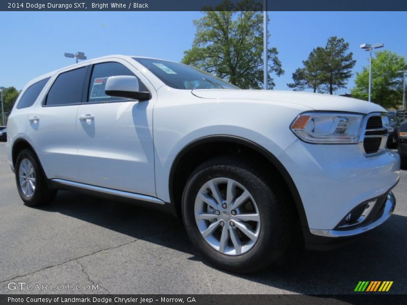 Bright White / Black 2014 Dodge Durango SXT