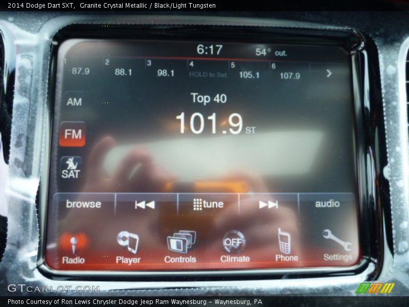 Granite Crystal Metallic / Black/Light Tungsten 2014 Dodge Dart SXT