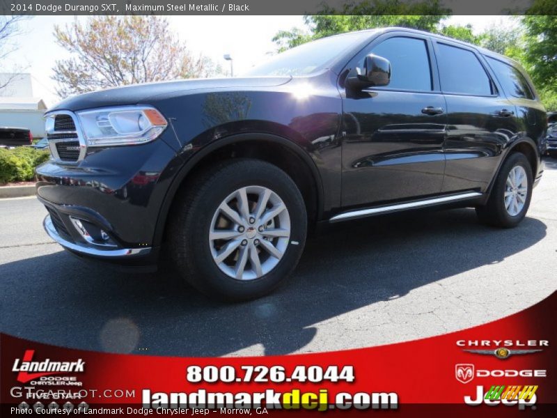 Maximum Steel Metallic / Black 2014 Dodge Durango SXT