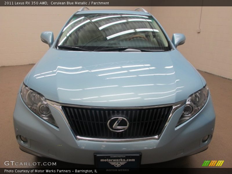 Cerulean Blue Metallic / Parchment 2011 Lexus RX 350 AWD