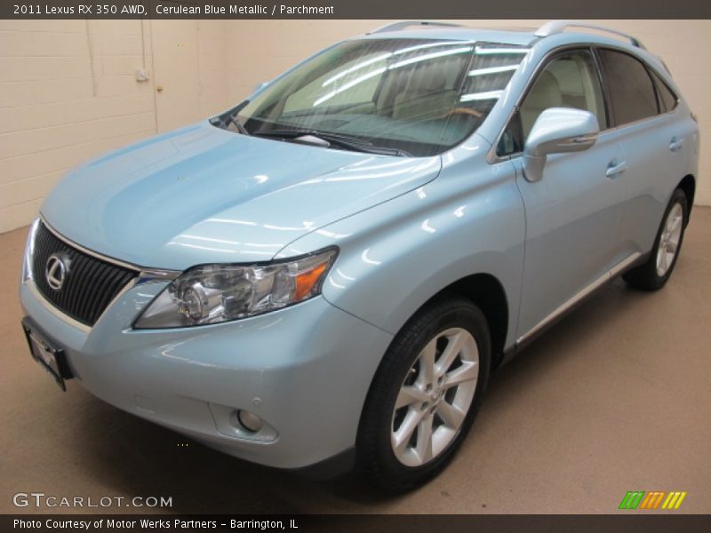 Cerulean Blue Metallic / Parchment 2011 Lexus RX 350 AWD