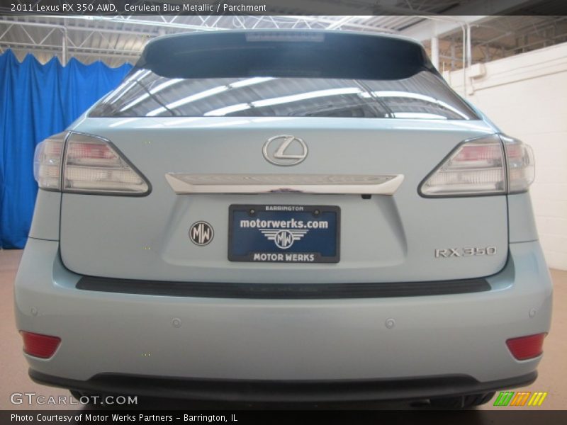Cerulean Blue Metallic / Parchment 2011 Lexus RX 350 AWD