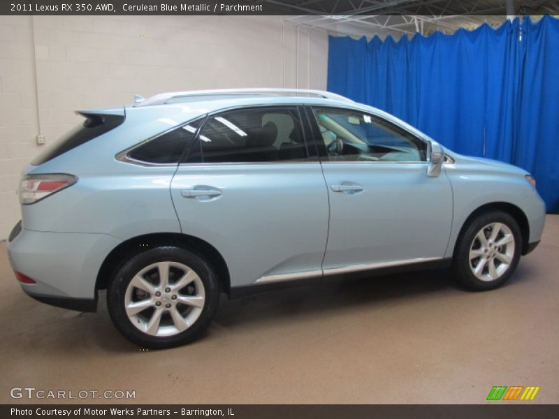 Cerulean Blue Metallic / Parchment 2011 Lexus RX 350 AWD