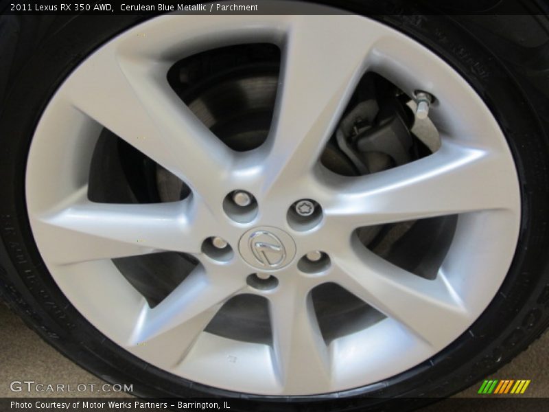 Cerulean Blue Metallic / Parchment 2011 Lexus RX 350 AWD