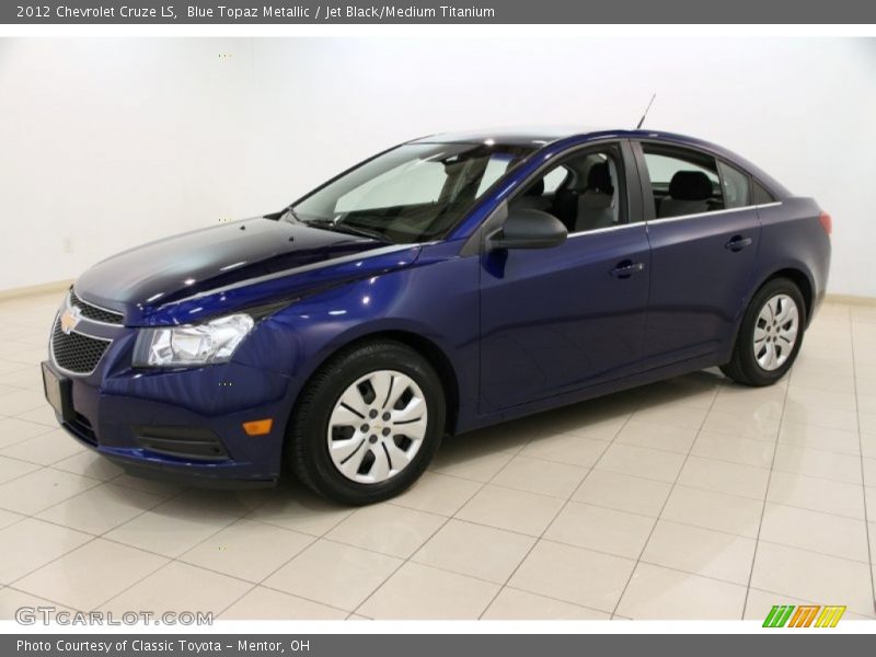 Blue Topaz Metallic / Jet Black/Medium Titanium 2012 Chevrolet Cruze LS