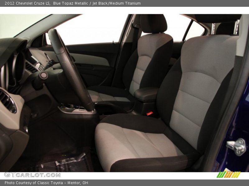 Blue Topaz Metallic / Jet Black/Medium Titanium 2012 Chevrolet Cruze LS