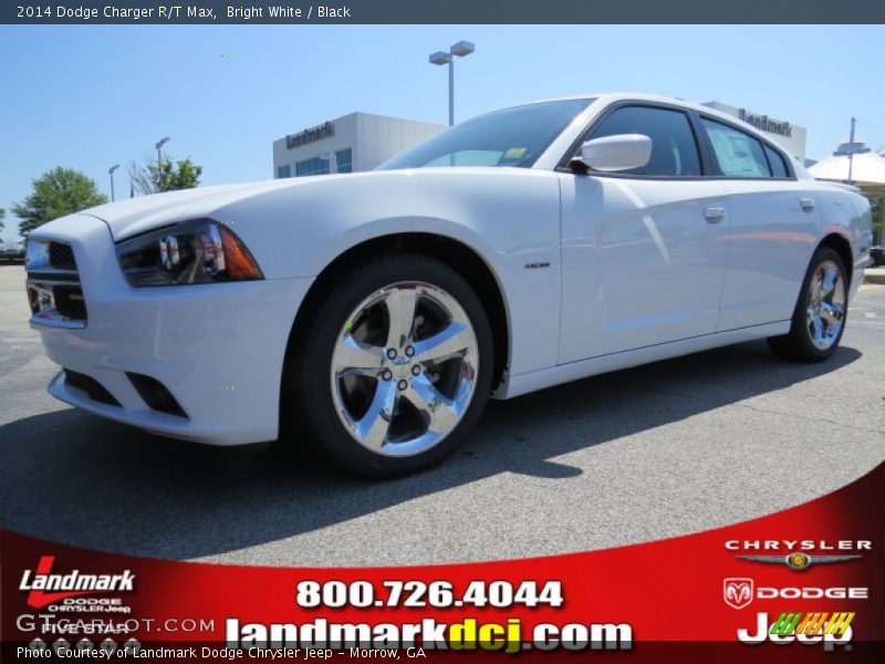 Bright White / Black 2014 Dodge Charger R/T Max
