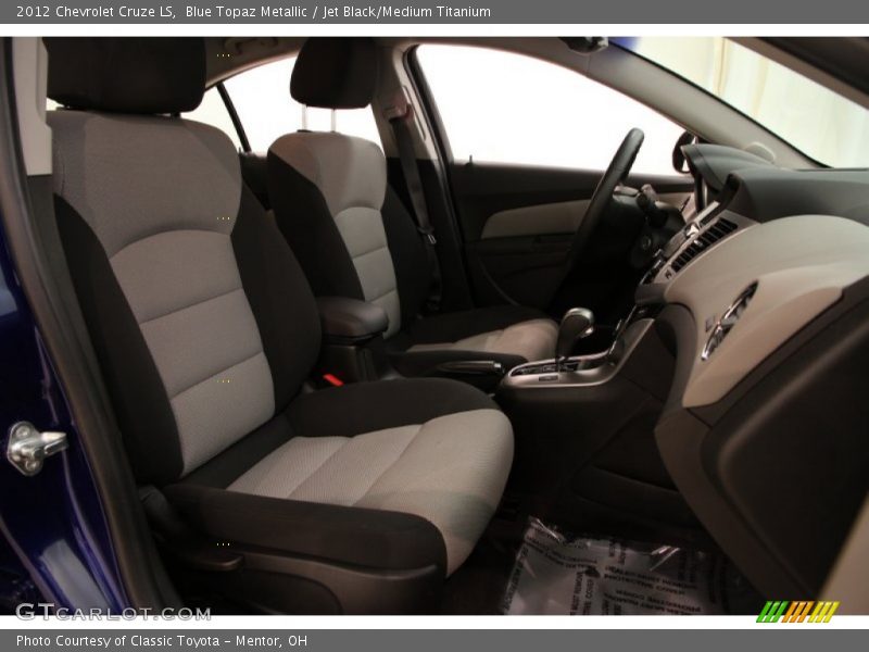 Blue Topaz Metallic / Jet Black/Medium Titanium 2012 Chevrolet Cruze LS