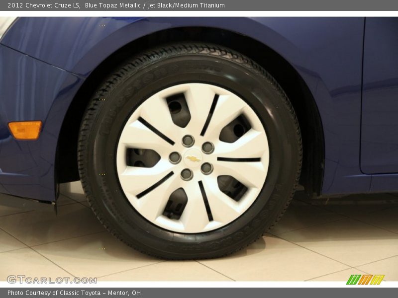 Blue Topaz Metallic / Jet Black/Medium Titanium 2012 Chevrolet Cruze LS