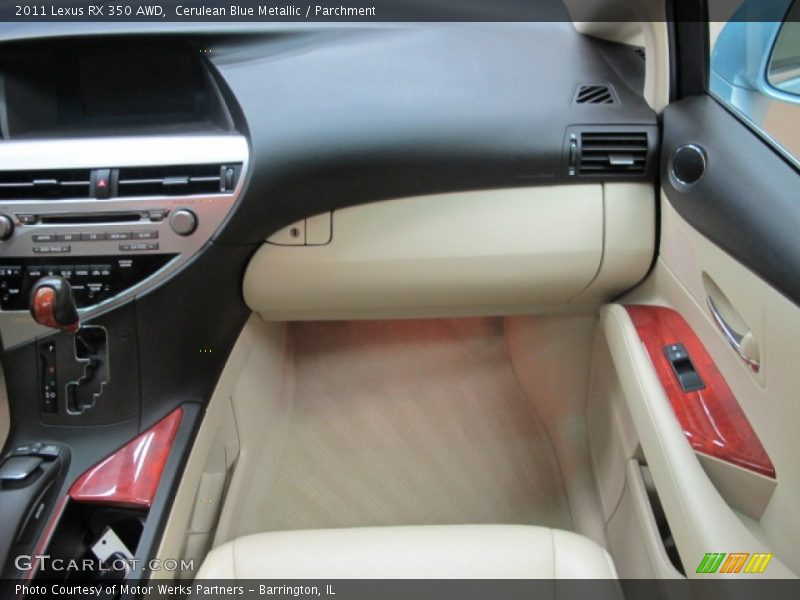 Cerulean Blue Metallic / Parchment 2011 Lexus RX 350 AWD