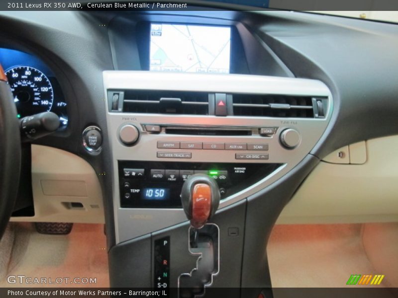 Cerulean Blue Metallic / Parchment 2011 Lexus RX 350 AWD