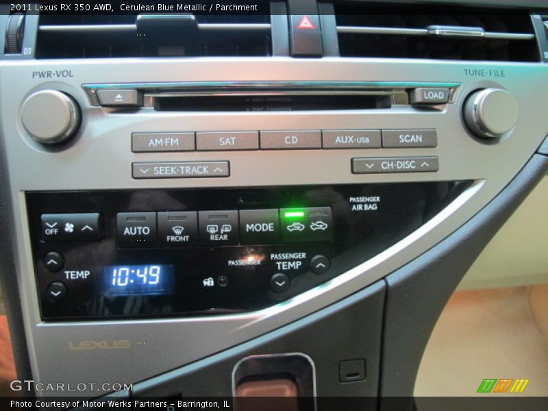 Cerulean Blue Metallic / Parchment 2011 Lexus RX 350 AWD