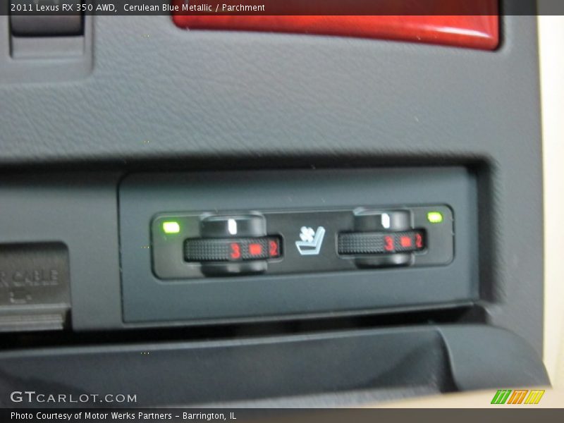 Cerulean Blue Metallic / Parchment 2011 Lexus RX 350 AWD
