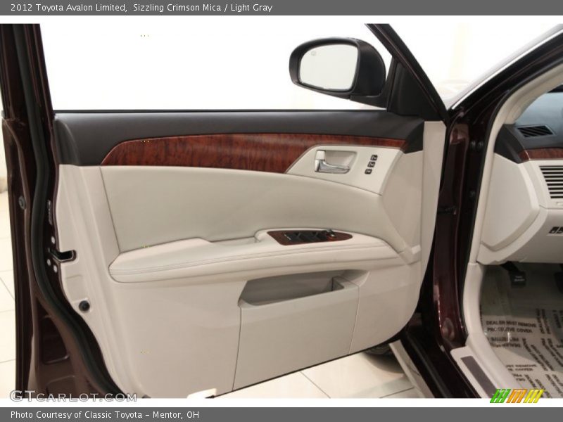 Sizzling Crimson Mica / Light Gray 2012 Toyota Avalon Limited