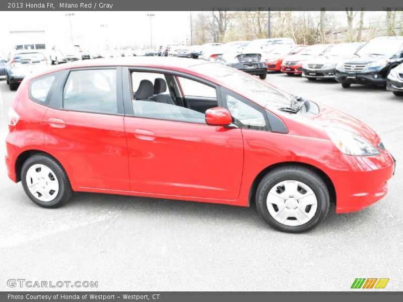 Milano Red / Gray 2013 Honda Fit