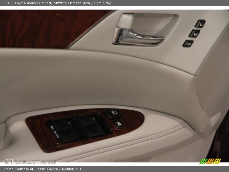 Sizzling Crimson Mica / Light Gray 2012 Toyota Avalon Limited