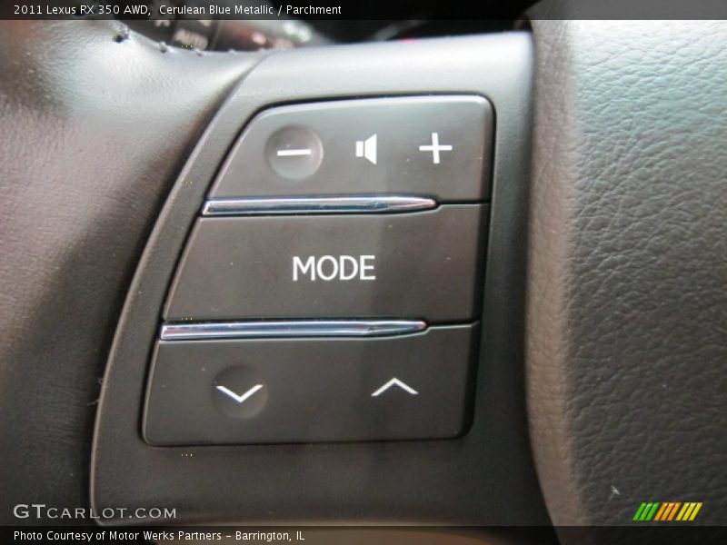 Cerulean Blue Metallic / Parchment 2011 Lexus RX 350 AWD