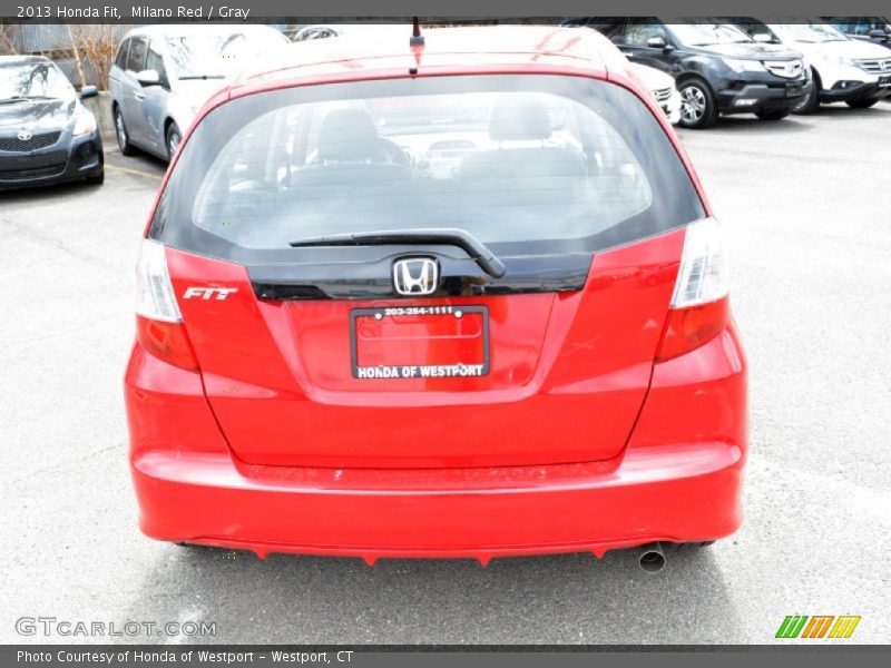 Milano Red / Gray 2013 Honda Fit