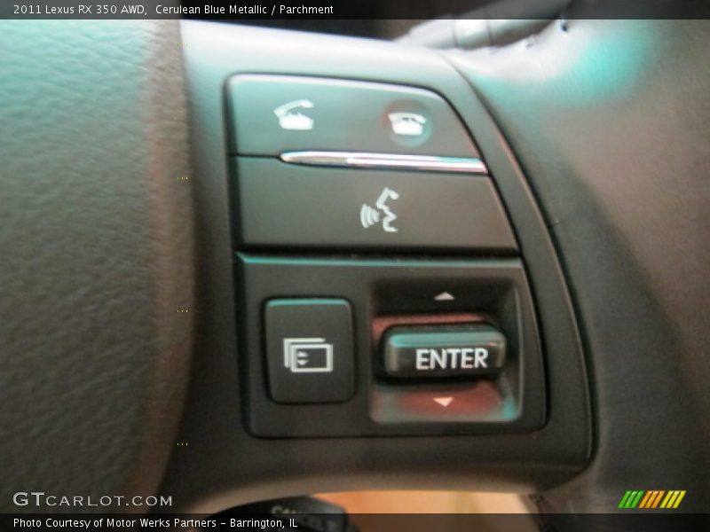 Cerulean Blue Metallic / Parchment 2011 Lexus RX 350 AWD