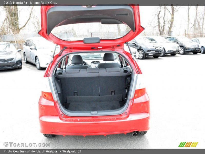 Milano Red / Gray 2013 Honda Fit