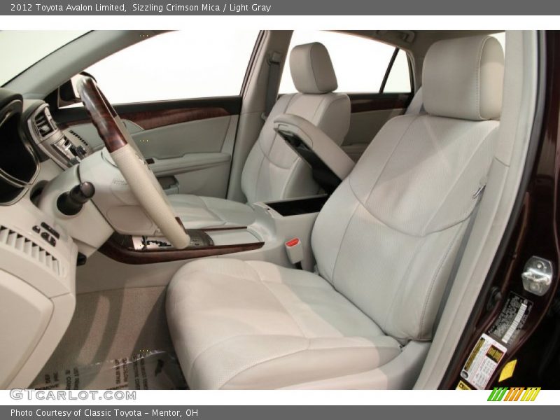 Sizzling Crimson Mica / Light Gray 2012 Toyota Avalon Limited