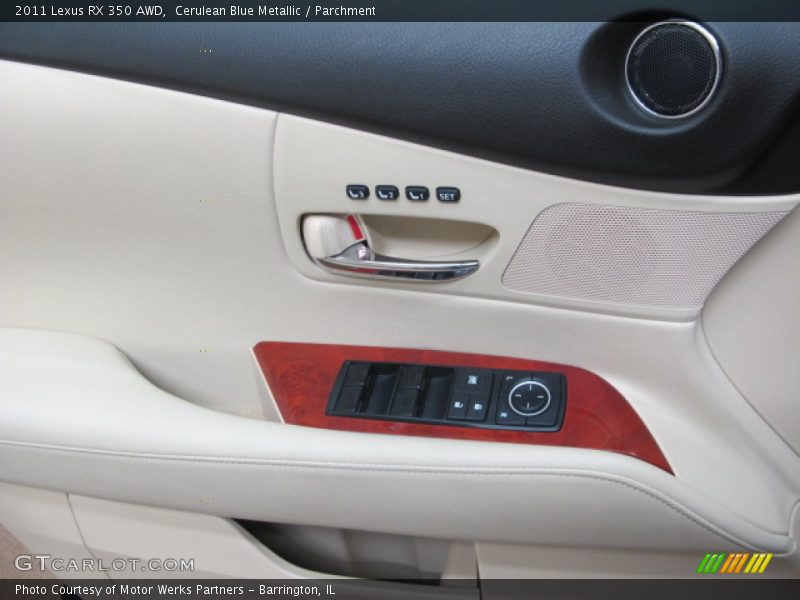 Cerulean Blue Metallic / Parchment 2011 Lexus RX 350 AWD