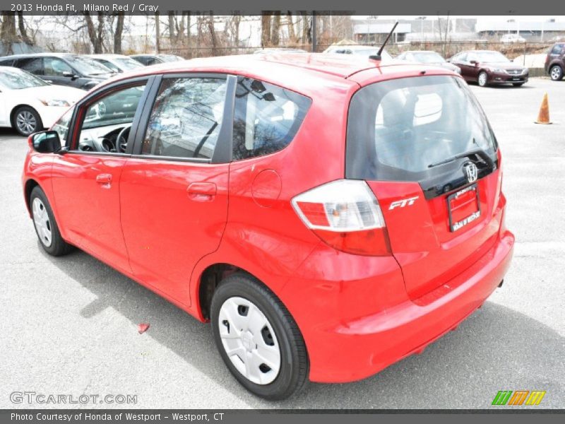 Milano Red / Gray 2013 Honda Fit