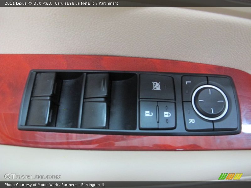 Cerulean Blue Metallic / Parchment 2011 Lexus RX 350 AWD