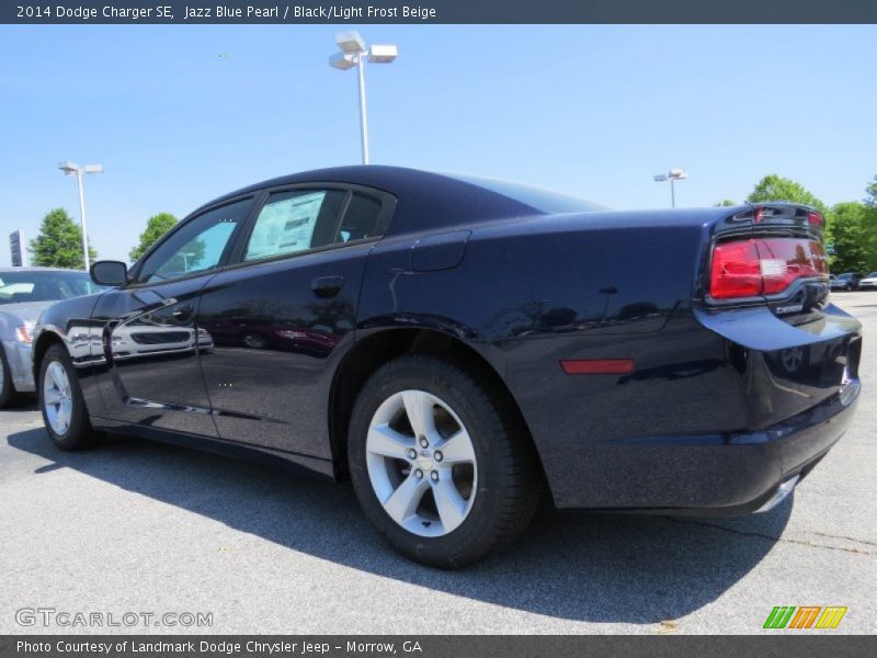 Jazz Blue Pearl / Black/Light Frost Beige 2014 Dodge Charger SE