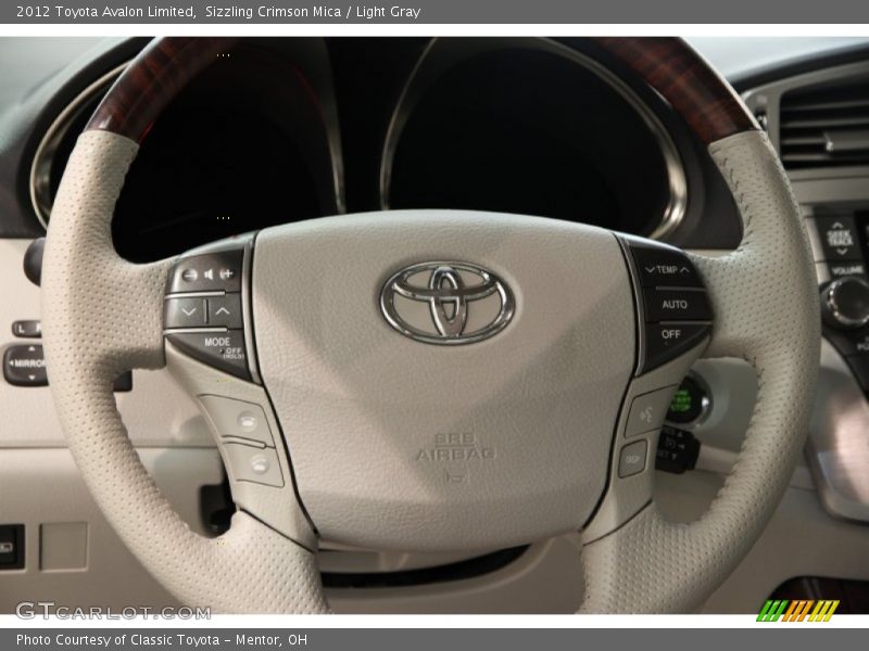 Sizzling Crimson Mica / Light Gray 2012 Toyota Avalon Limited