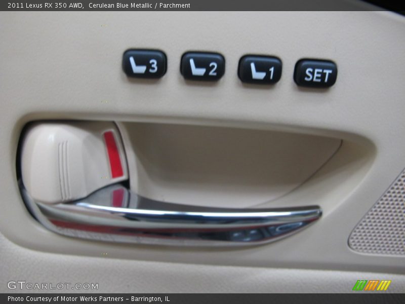 Cerulean Blue Metallic / Parchment 2011 Lexus RX 350 AWD