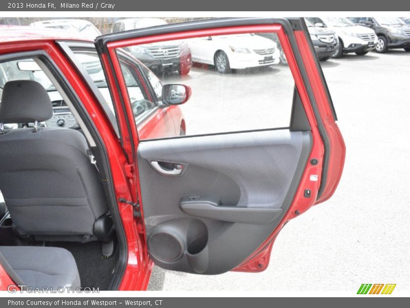 Milano Red / Gray 2013 Honda Fit