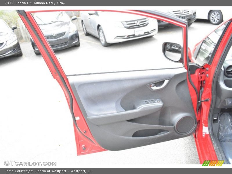 Milano Red / Gray 2013 Honda Fit