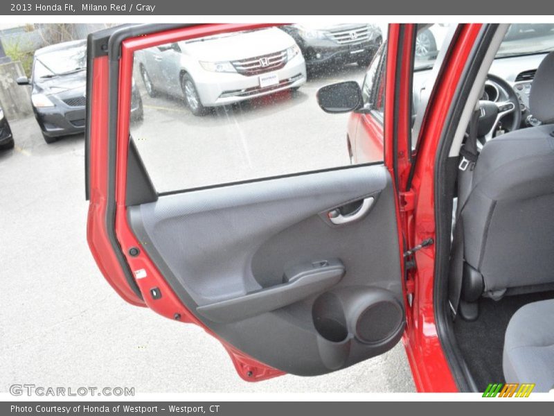 Milano Red / Gray 2013 Honda Fit