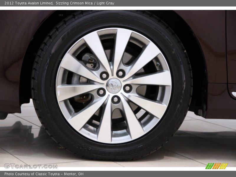 Sizzling Crimson Mica / Light Gray 2012 Toyota Avalon Limited