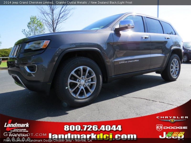 Granite Crystal Metallic / New Zealand Black/Light Frost 2014 Jeep Grand Cherokee Limited