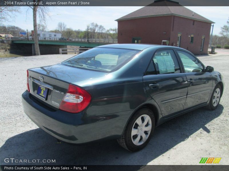 Aspen Green Pearl / Stone 2004 Toyota Camry LE