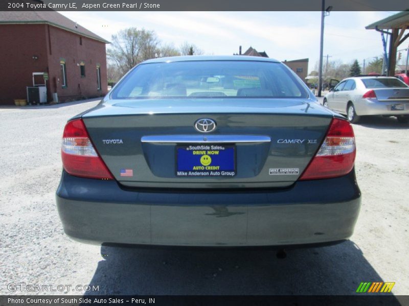 Aspen Green Pearl / Stone 2004 Toyota Camry LE