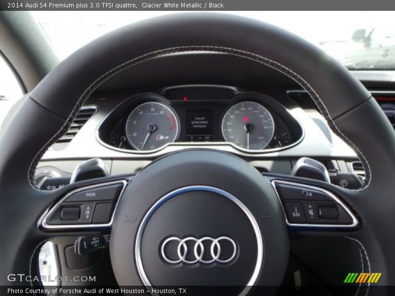 Glacier White Metallic / Black 2014 Audi S4 Premium plus 3.0 TFSI quattro