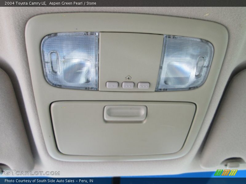 Aspen Green Pearl / Stone 2004 Toyota Camry LE