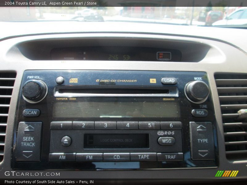 Aspen Green Pearl / Stone 2004 Toyota Camry LE