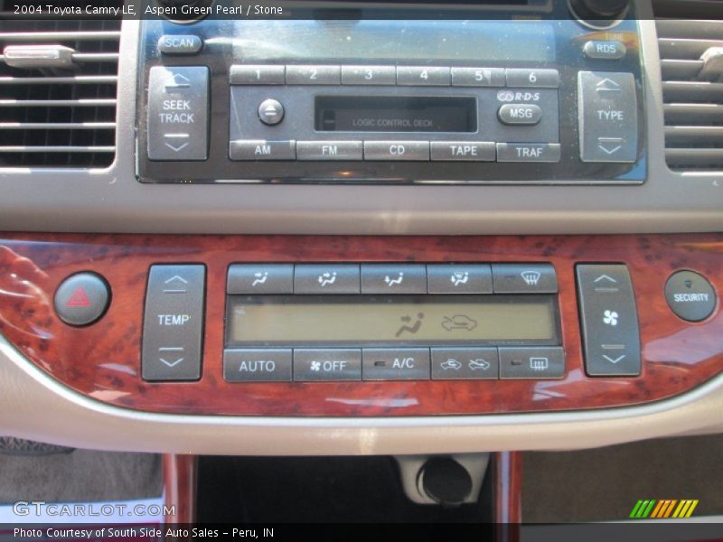 Aspen Green Pearl / Stone 2004 Toyota Camry LE