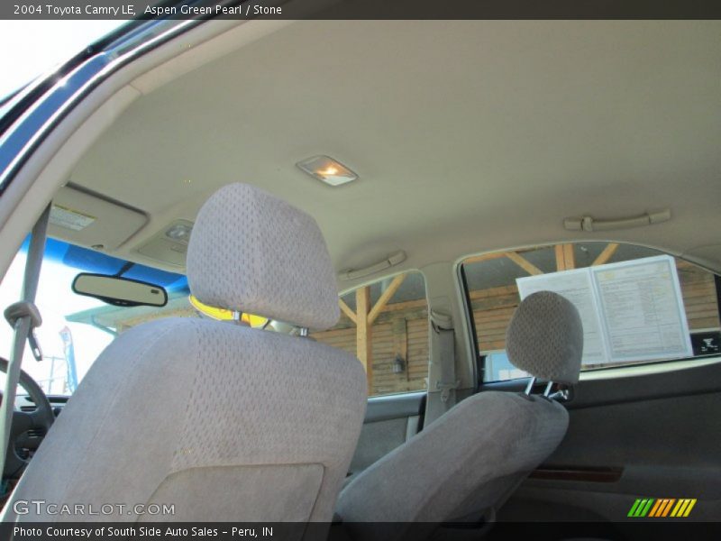 Aspen Green Pearl / Stone 2004 Toyota Camry LE