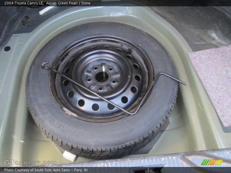 Aspen Green Pearl / Stone 2004 Toyota Camry LE