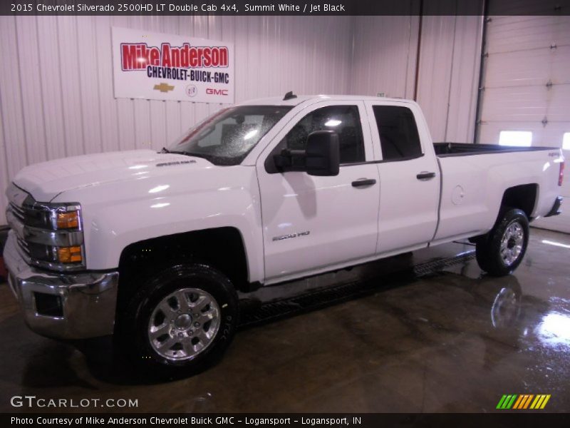 Summit White / Jet Black 2015 Chevrolet Silverado 2500HD LT Double Cab 4x4