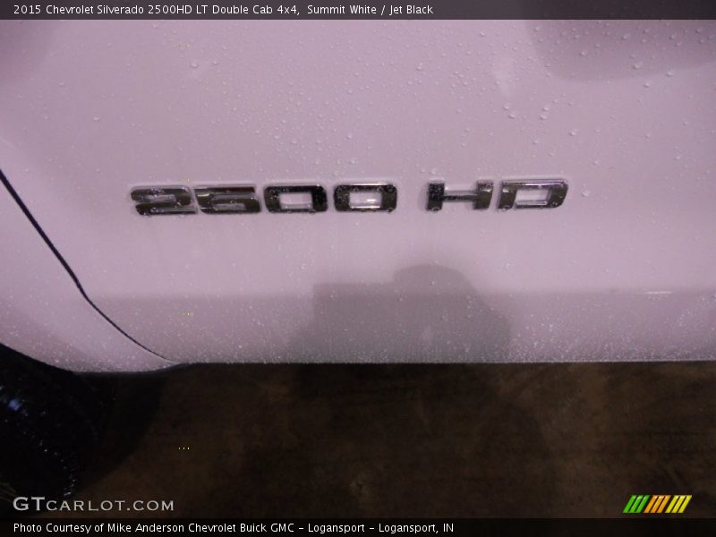 Summit White / Jet Black 2015 Chevrolet Silverado 2500HD LT Double Cab 4x4