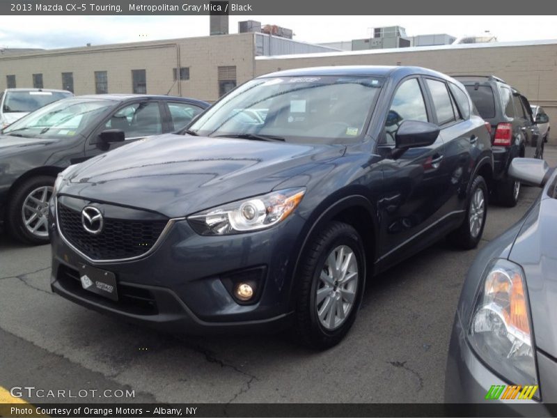 Metropolitan Gray Mica / Black 2013 Mazda CX-5 Touring