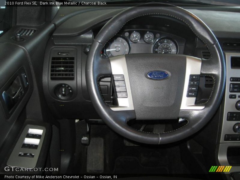 Dark Ink Blue Metallic / Charcoal Black 2010 Ford Flex SE