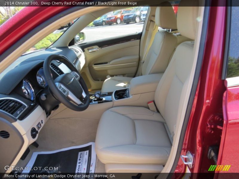 Deep Cherry Red Crystal Pearl / Black/Light Frost Beige 2014 Chrysler 300