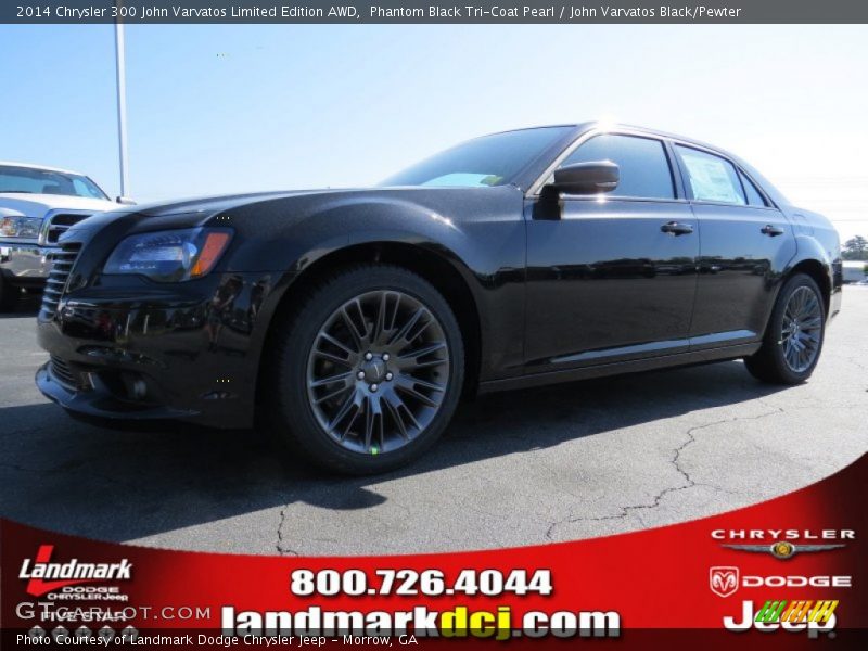 Phantom Black Tri-Coat Pearl / John Varvatos Black/Pewter 2014 Chrysler 300 John Varvatos Limited Edition AWD